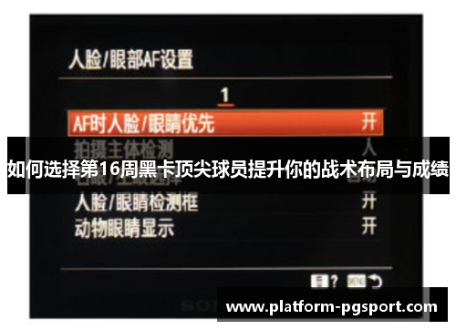 如何选择第16周黑卡顶尖球员提升你的战术布局与成绩