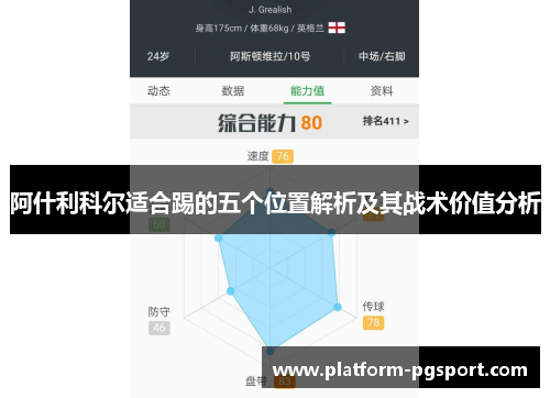 阿什利科尔适合踢的五个位置解析及其战术价值分析